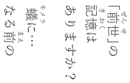 After: “Yu Mincho” base, Kanji characters are “Yu Gothic”. Vertical texts are not rotated…